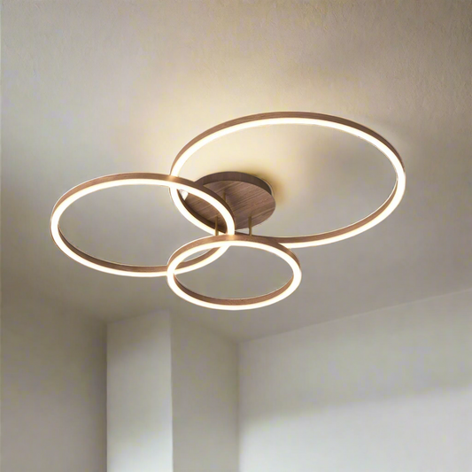 Plafonnier Éléphant en Anneau LED - Luminaire Moderne Design Géométrique avec Éclairage Économe en Énergie