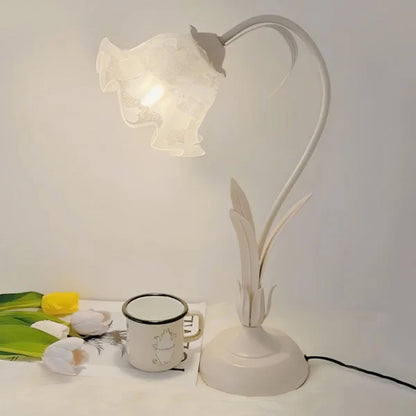 Lampe de Table Vintage à Fleurs Ajustable – Élégance Pratique et Design Inspiré de la Nature