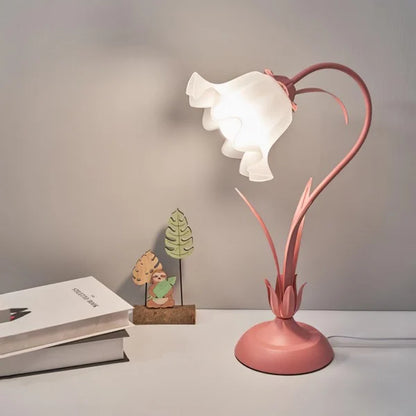Lampe de Table Vintage à Fleurs Ajustable – Élégance Pratique et Design Inspiré de la Nature