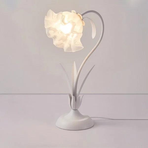 Lampe de Table Vintage à Fleurs Ajustable – Élégance Pratique et Design Inspiré de la Nature