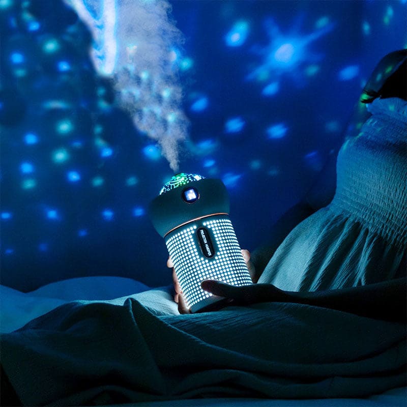 Humidificateur d'air bébé avec projecteur ciel étoilé et veilleuse - GENO