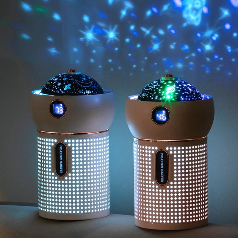 Humidificateur d'air bébé avec projecteur ciel étoilé et veilleuse - GENO