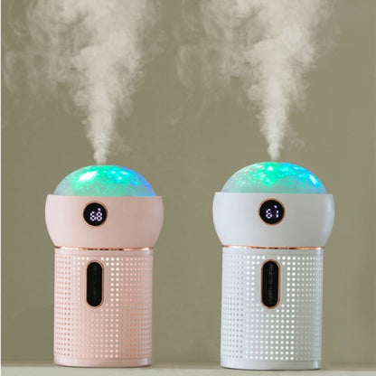 Humidificateur d'air bébé avec projecteur ciel étoilé et veilleuse - GENO