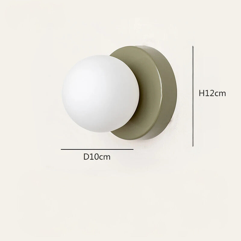 Lampe de chevet Murale Boule Vintage Coloré