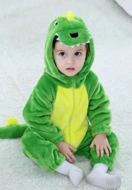 Combinaison Pyjama <br> Dinosaure Vert Bébé