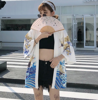 Kimono haori femme