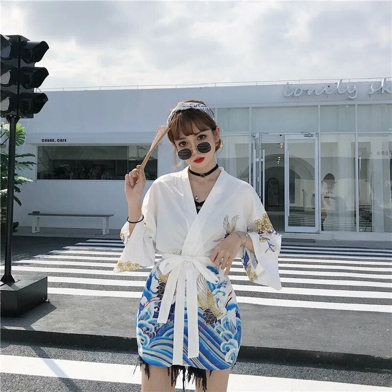 Kimono haori femme