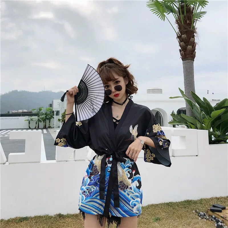 Kimono haori femme
