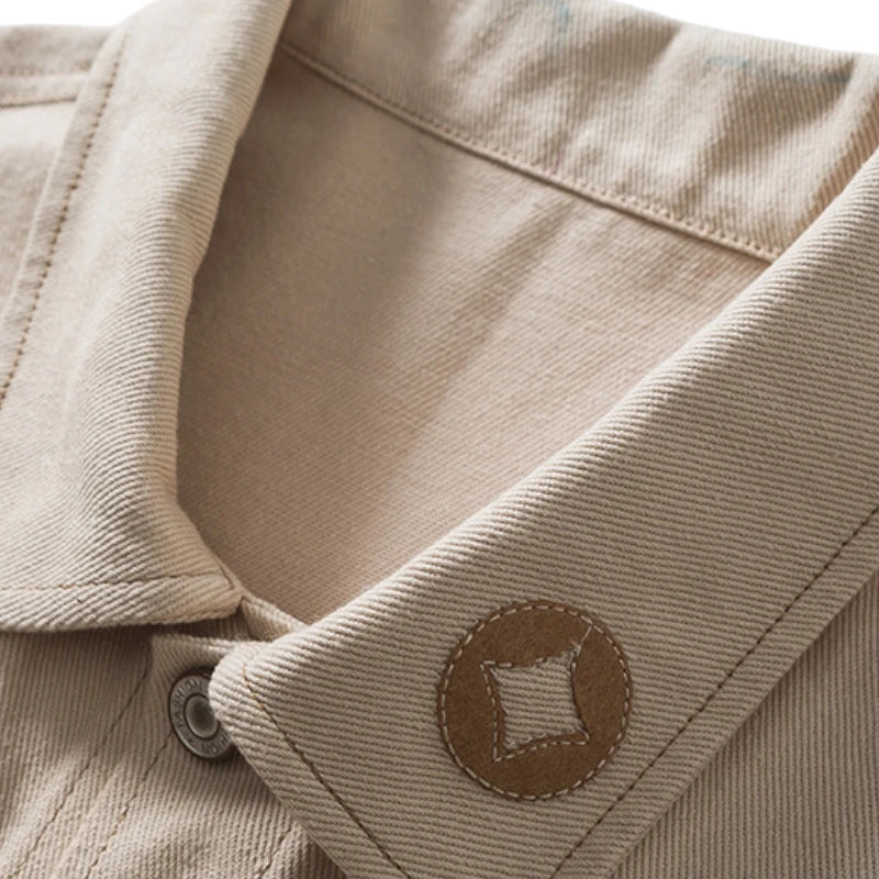 Veste en jean beige