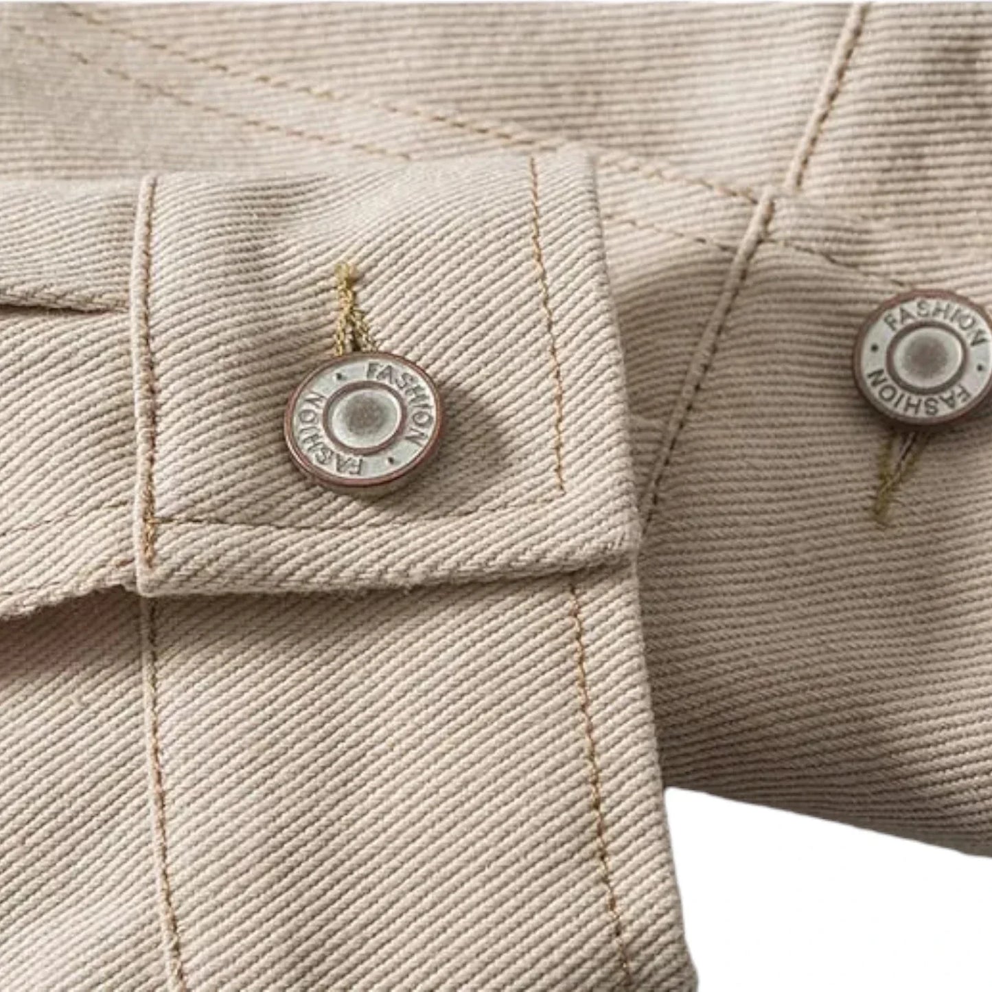 Veste en jean beige
