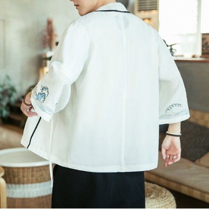 Veste blanche japonaise