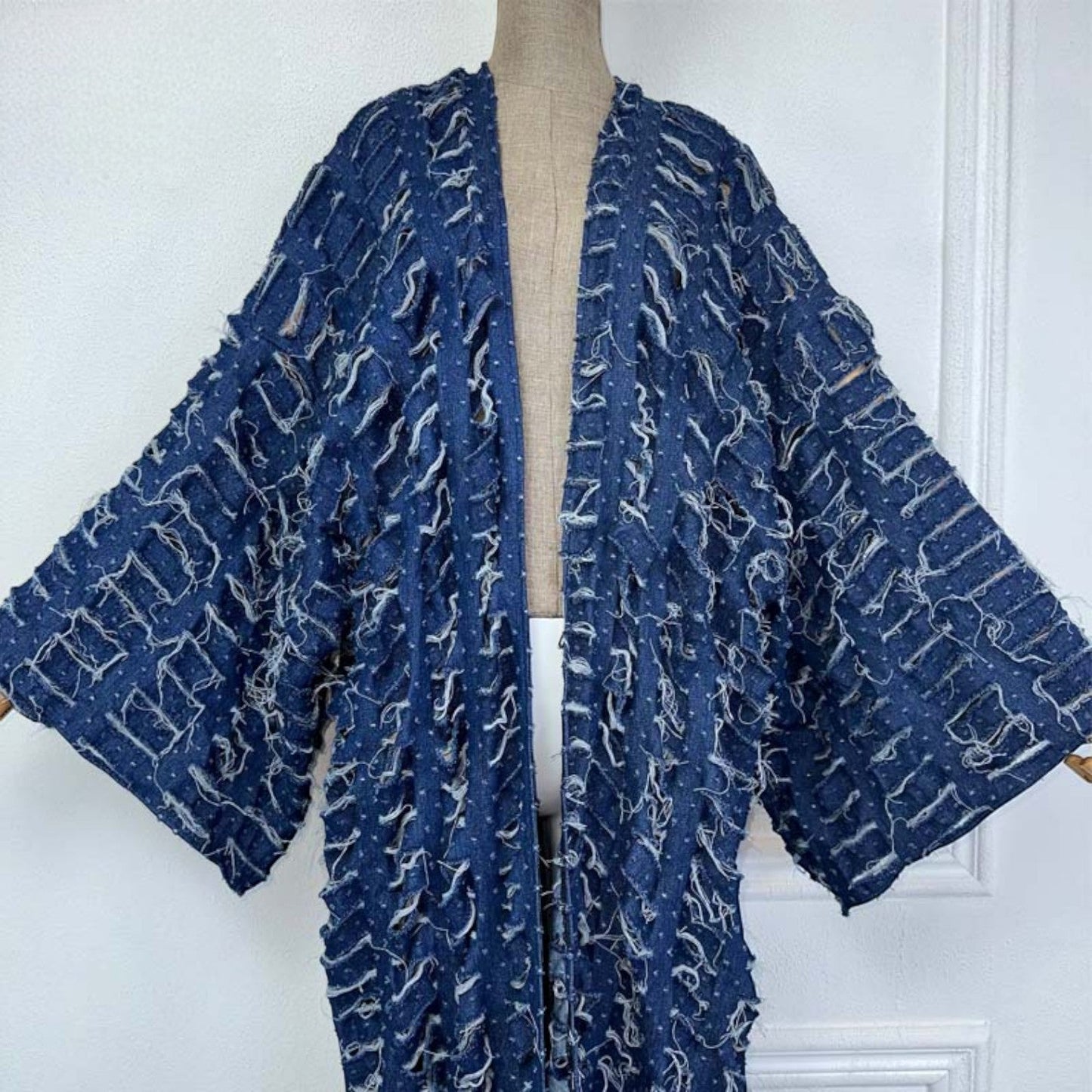 Robe kimono bleu