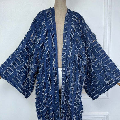 Robe kimono bleu
