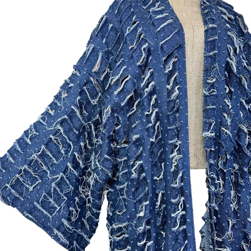 Robe kimono bleu
