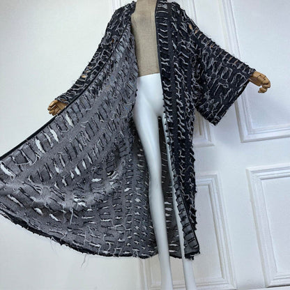Robe kimono bleu