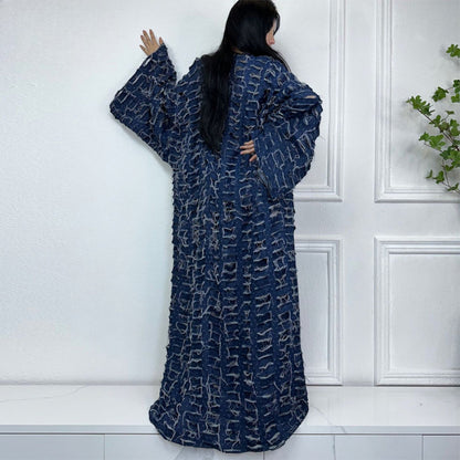 Robe kimono bleu