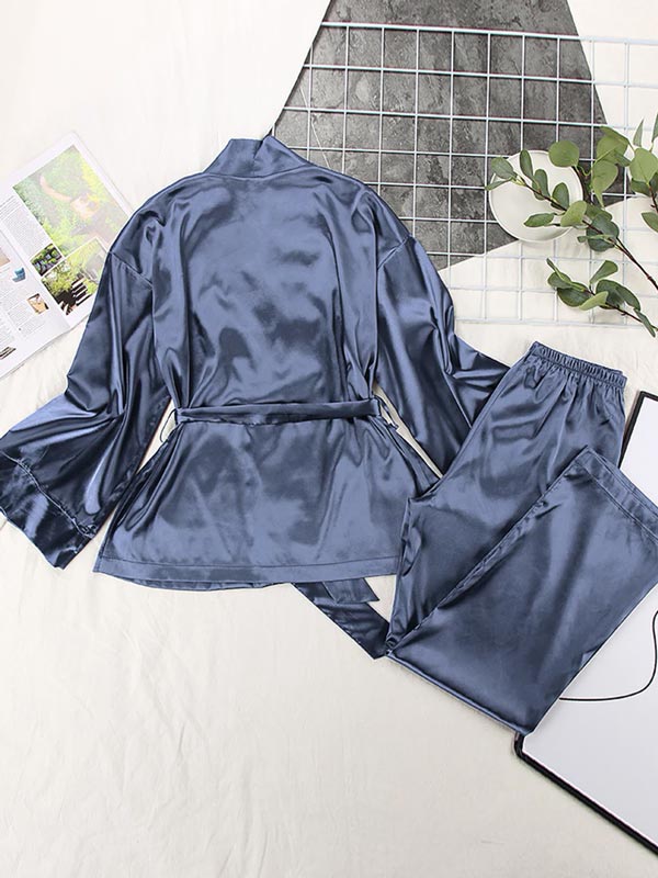 Pyjama En Satin Pour Femme "Mystère de Nuit"