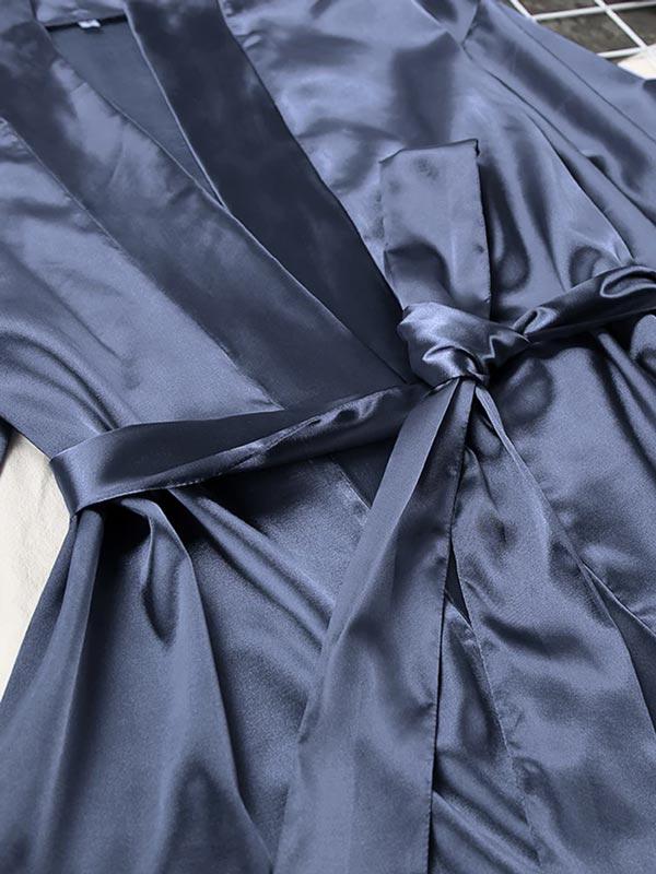 Pyjama En Satin Pour Femme "Mystère de Nuit"