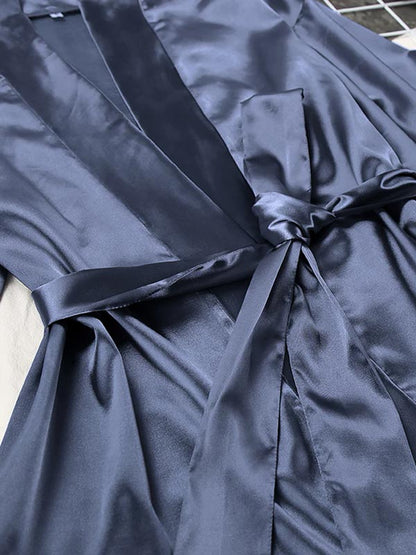 Pyjama En Satin Pour Femme "Mystère de Nuit"