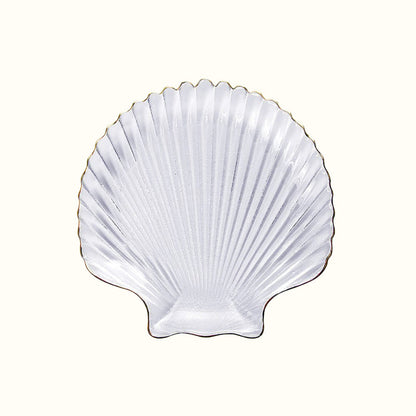 Vide poche coquillage en verre