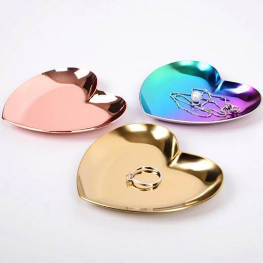 Vide poches coeur métallique